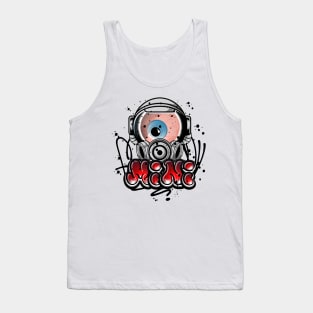 Space Mini Monster Graffiti Street Art Tank Top